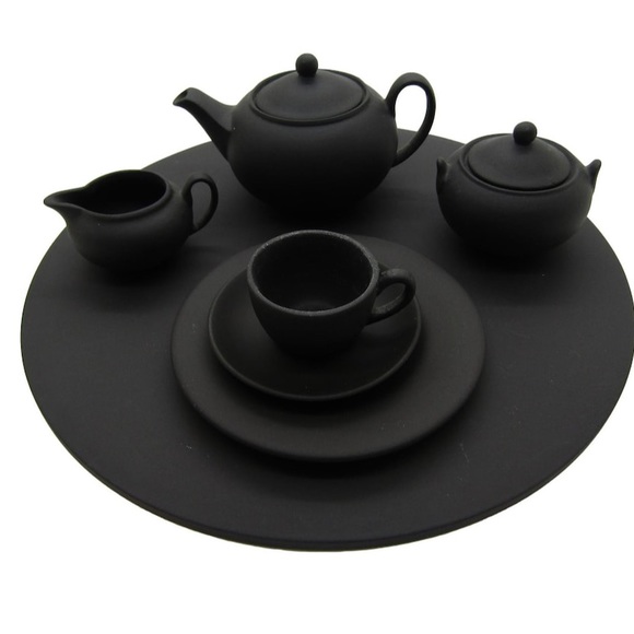 Wedgwood Dining Wedgwood Black Basalt Tea Set Poshmark